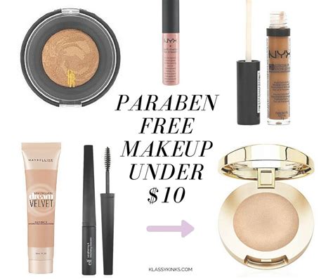 affordable paraben free makeup.